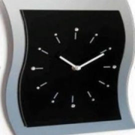 Wanduhr 13K/WV 32 schwarz/Strass часы